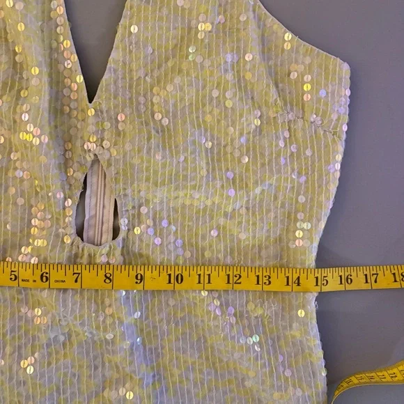 Revolve Yaura Kitan Sequin halter dress sz 8/US